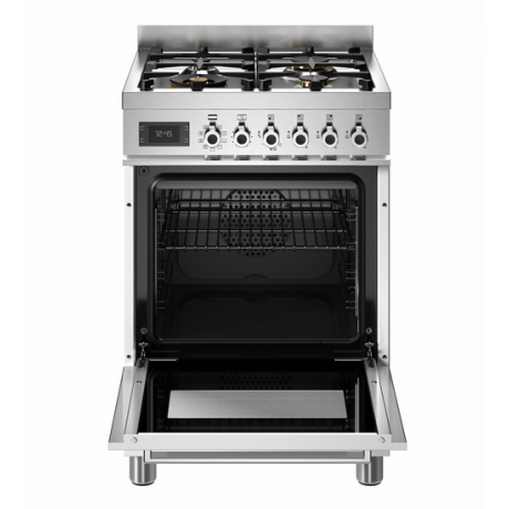 BERTAZZONI PRO6 4L 1E BI T Κουζίνα Ηλεκτρική με Εστίες Αερίου 60cm Λευκό